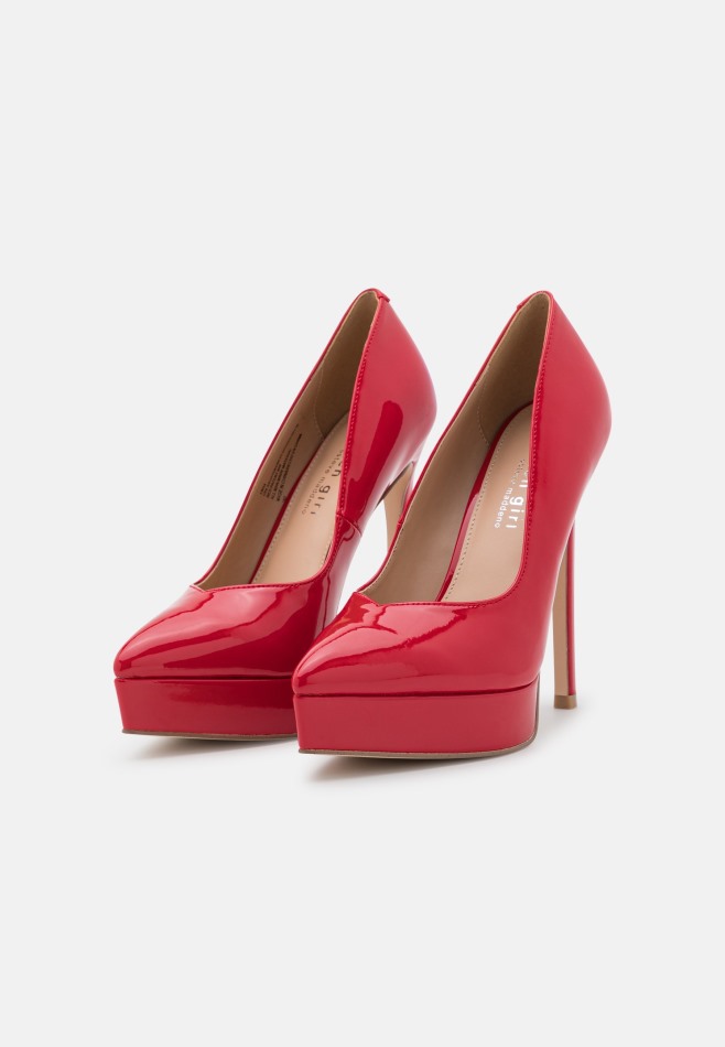 Lidia - Talons Plateforme Gabor Rouge | Exclusif